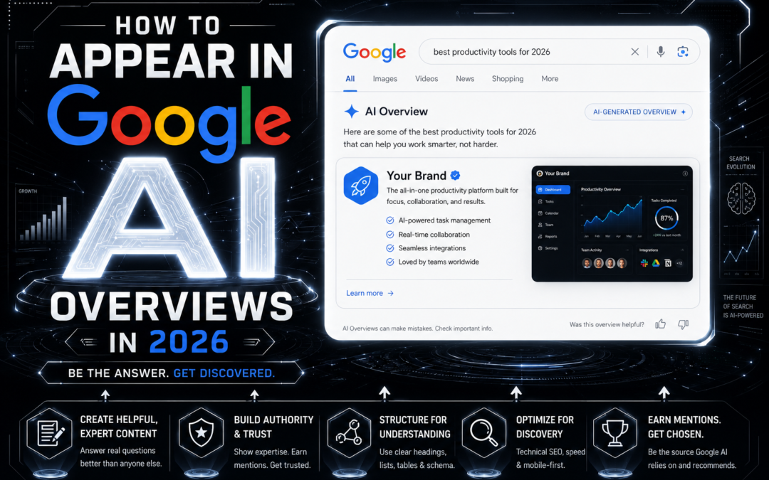 How to appear in Google AI Overviews in 2026